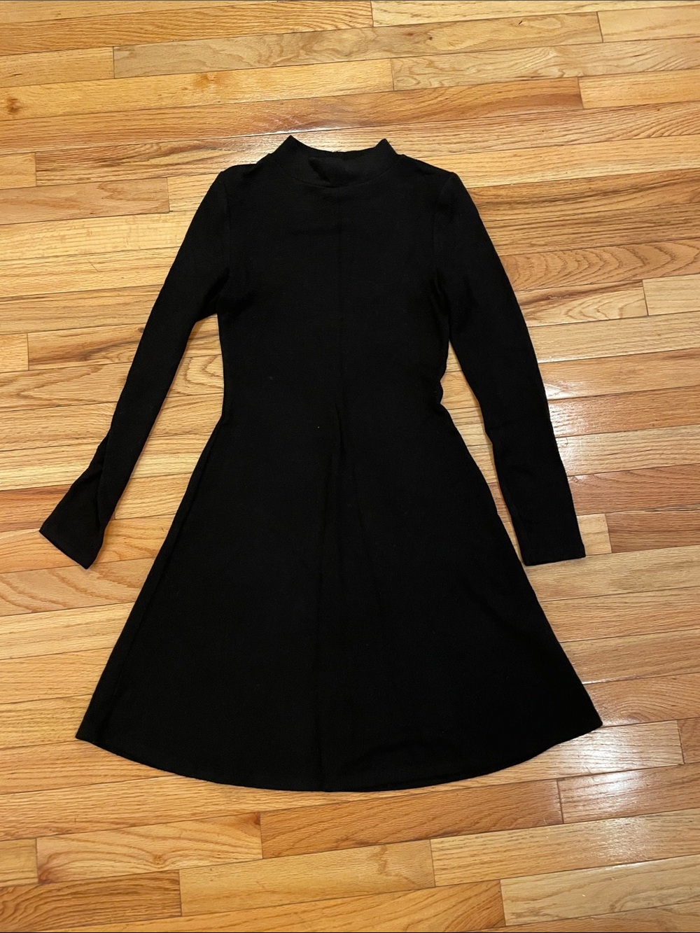 Vince Mock-neck Black Knit Dress XS